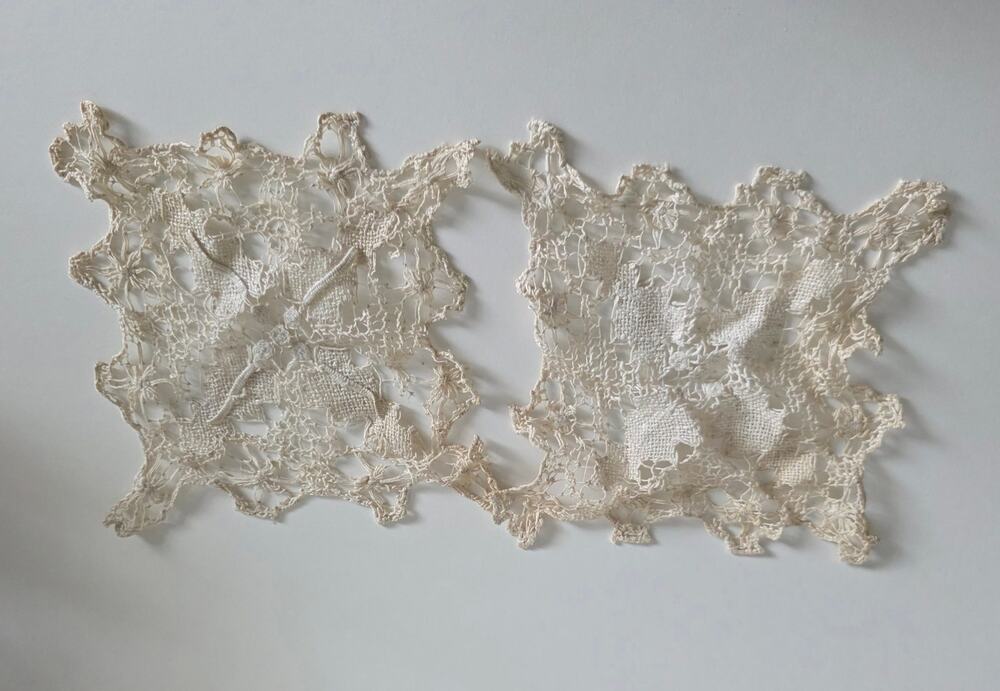Vintage Handmade Crochet Lace Doily Lot 10 Pcs White Floral Mixed Linens